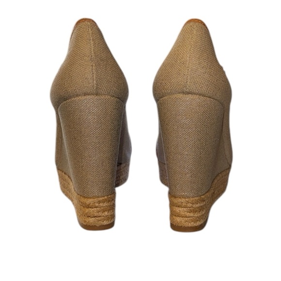 Tory Burch Peep Toe Wedges - Picture 2 of 7